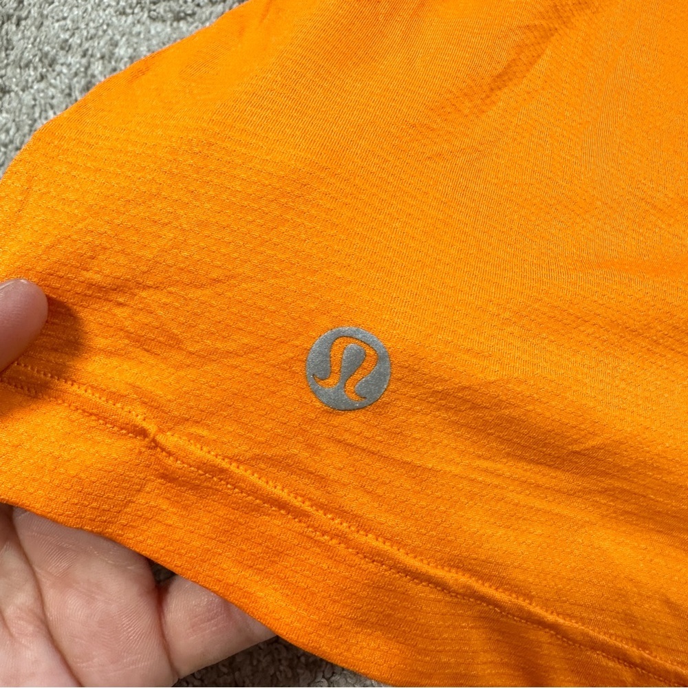 Lululemon Women’s Ultralight Waist-Length Tank Top Sleeveleee in Orange Size 2 - Picture 9 of 12